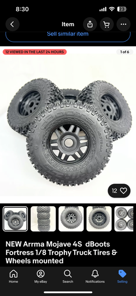 Arrma Mojave 4s Tires